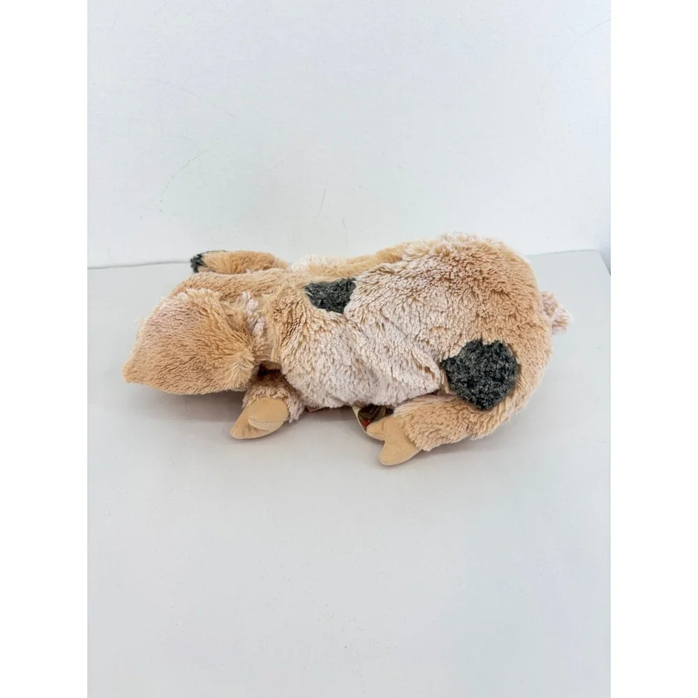 Folkmanis Grunting Pig Hand Puppet Spotted Tan Black Plush 2991 Sound Maker